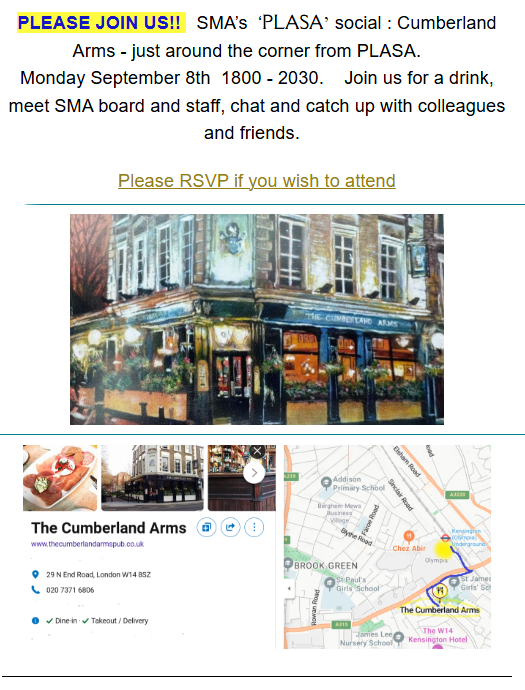 PLASA SOCIAL 8th Sept
